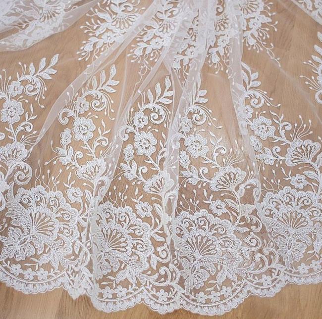 Гипюр с синтетической основой