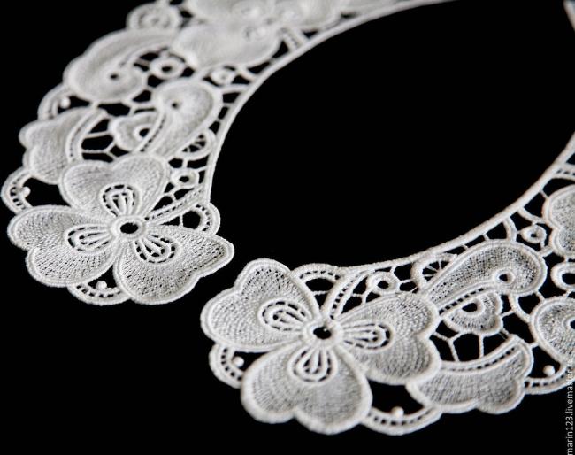 Оригинальный кружевной воротник