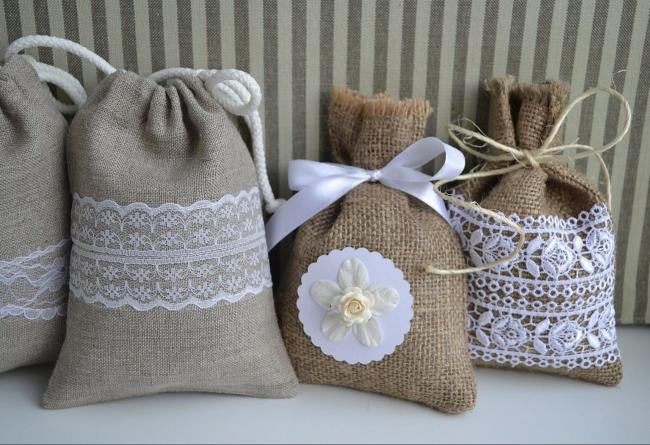 Мешочки из холстины
