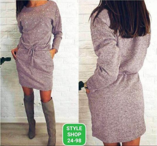 Платье из ткани ангорка