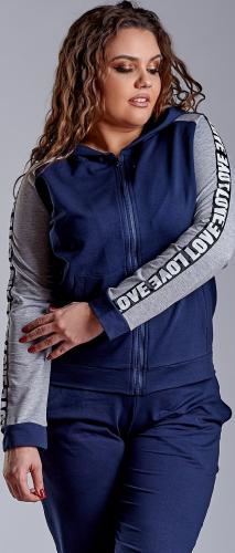 Спортивный костюм с пришивной репсовой тканью