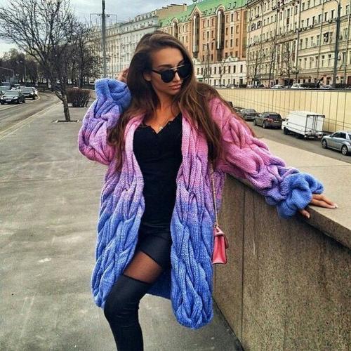 Меланжевый кардиган