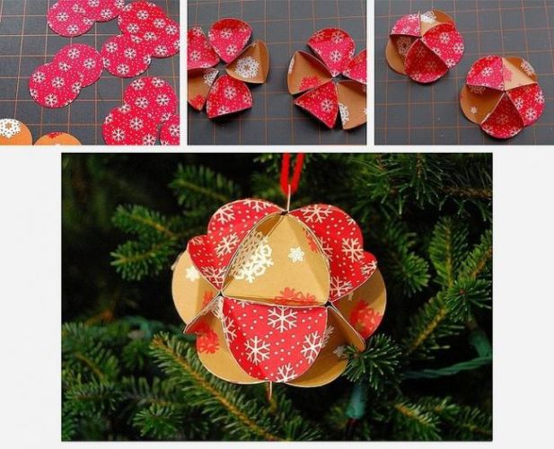 Новогодние игрушки своими руками на елку